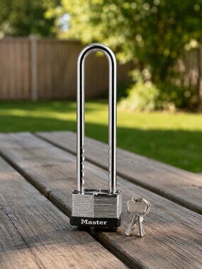 Master Lock 517D Laminated Long Shackle Padlock